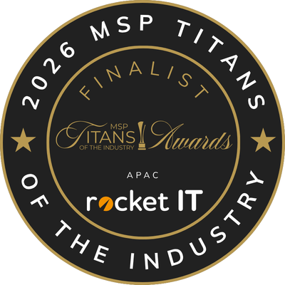 Rocket IT recognized on the Global Stage as MSP Titans of the Industry Awards Finalist for the APAC region.